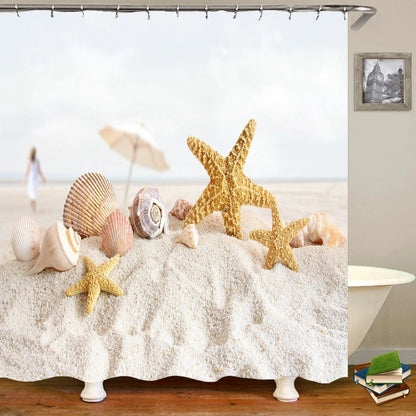 sea worldl Style Pattern Bathroom Shower Curtain by eprolo