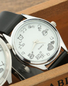 Montre à Quartz Simple et Décontractée pour Manger et Boire