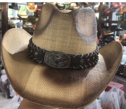 Chapeau Fedora d'été de style ethnique occidental