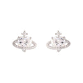 Planet Niche Cold Wind Super Full Of Diamond Earrings