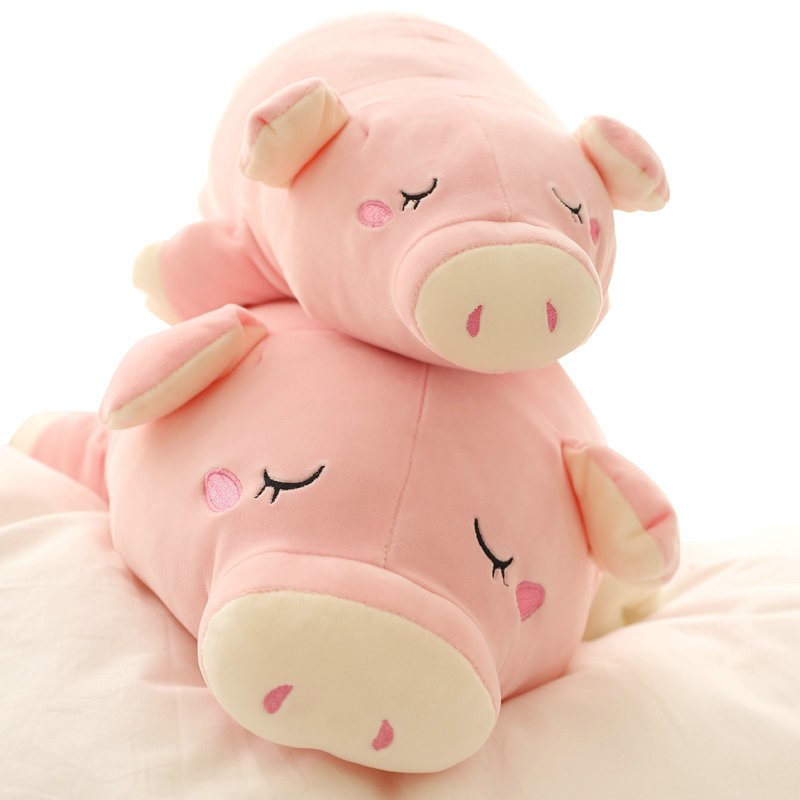 Peluche de cerdito, muñeco de cerdito, almohada de dibujos animados, muñeco de algodón plumón, regalo de cumpleaños