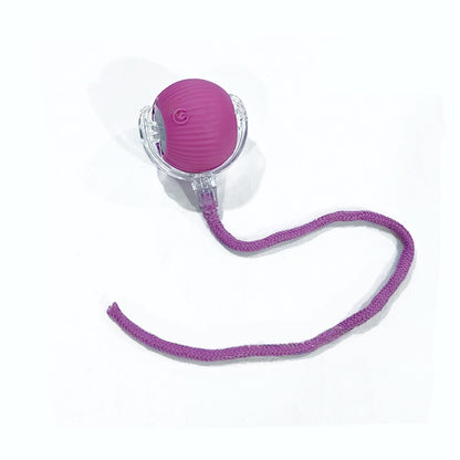 Juguetes interactivos con forma de bola para gatos, bola giratoria automática para gatitos, juguetes eléctricos inteligentes recargables para mascotas con sensor de puntero, juguete de bola para gatos