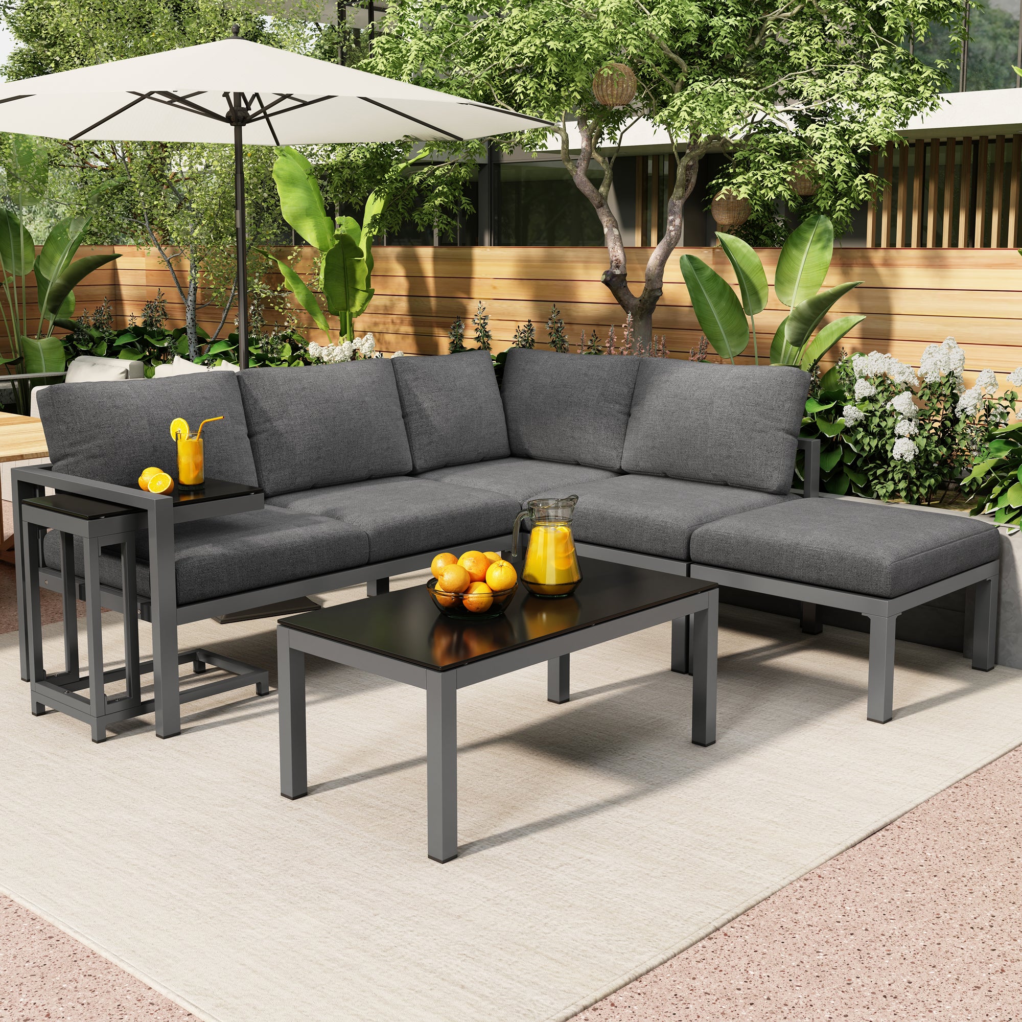 Outdoor Garden Terrace Lounge Sofa Set