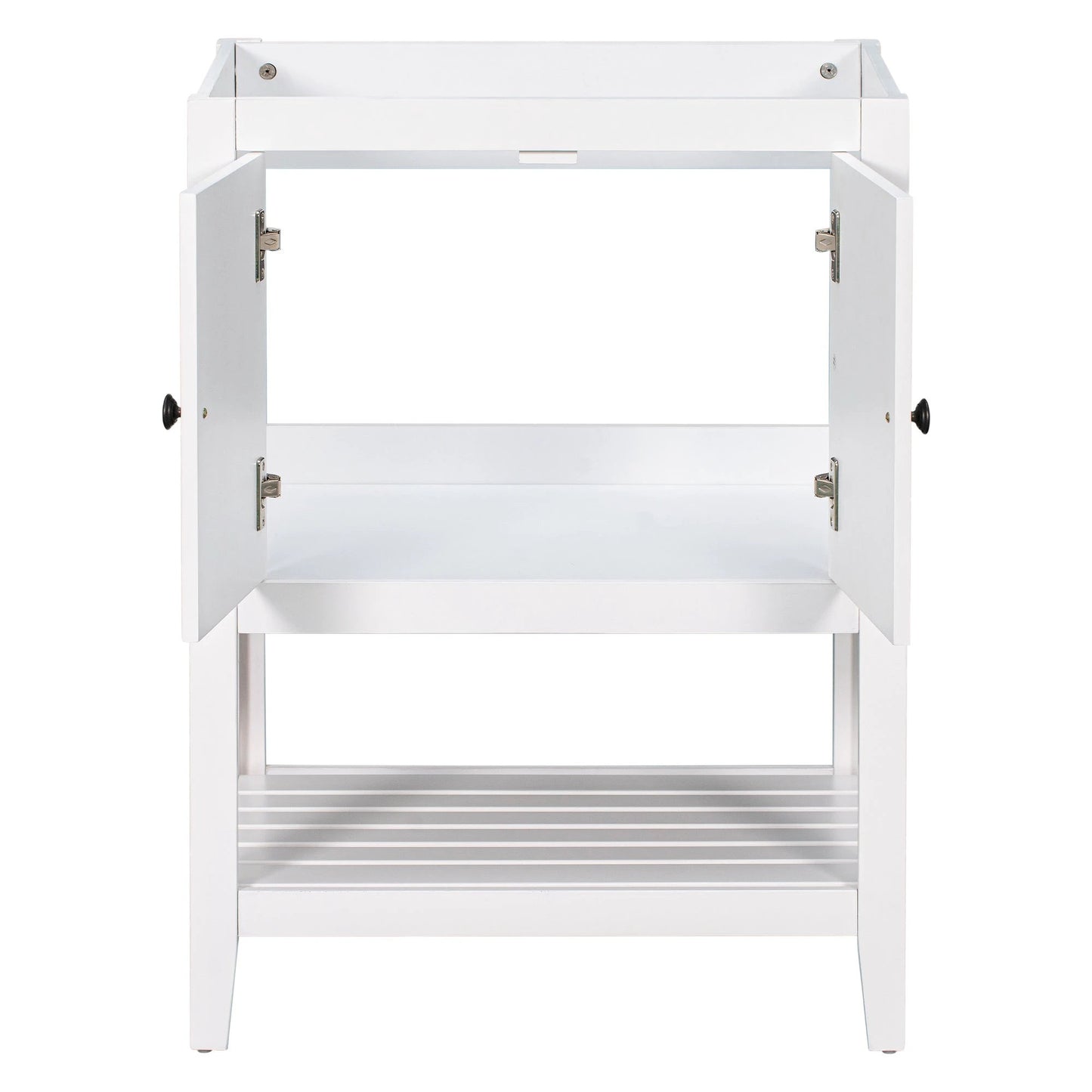 24" Bathroom Vanity Base Only, Soild Wood Frame, Bathroom Storage Cabinet by eprolo