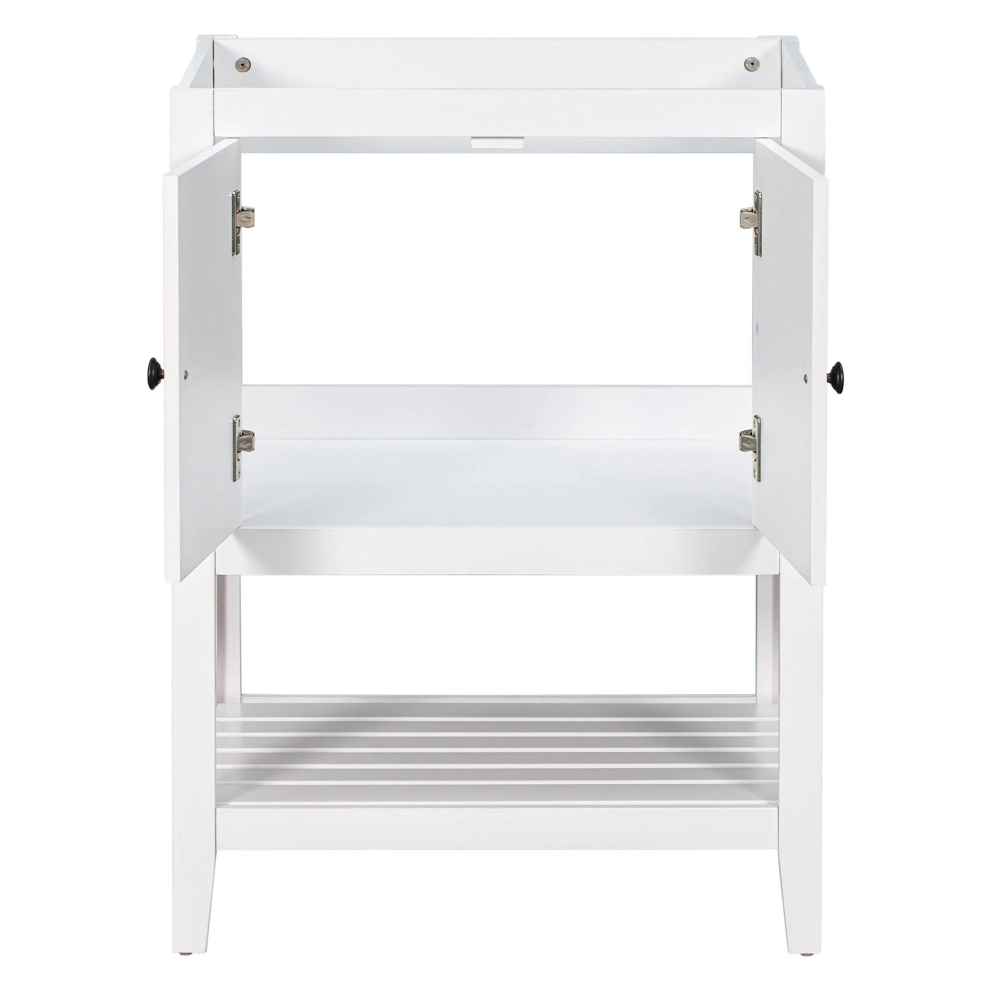 24" Bathroom Vanity Base Only, Soild Wood Frame, Bathroom Storage Cabinet by eprolo