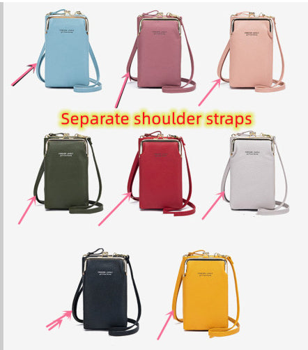 Bolso de Hombro Diagonal de Color Sólido con Patrón Lichi a la Moda