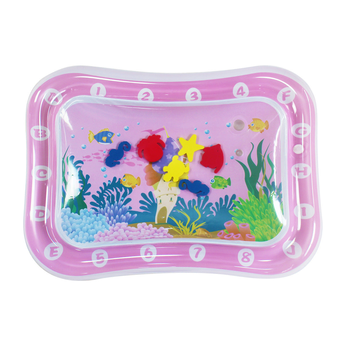 Tapis de jeu aquatique gonflable pour bébé Tortue de mer