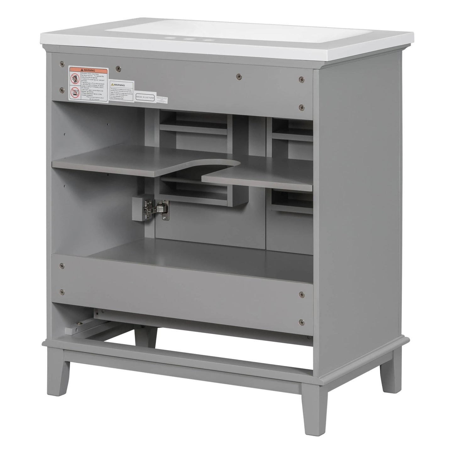 30inchgrey Bathroom Vanity with Sink by eprolo