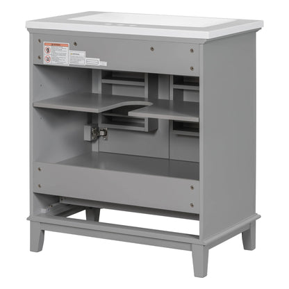 30inchgrey Bathroom Vanity with Sink by eprolo