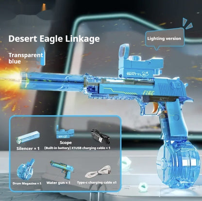 Nouveau Pistolet à Eau Électrique à Effet de Lumière de Feu