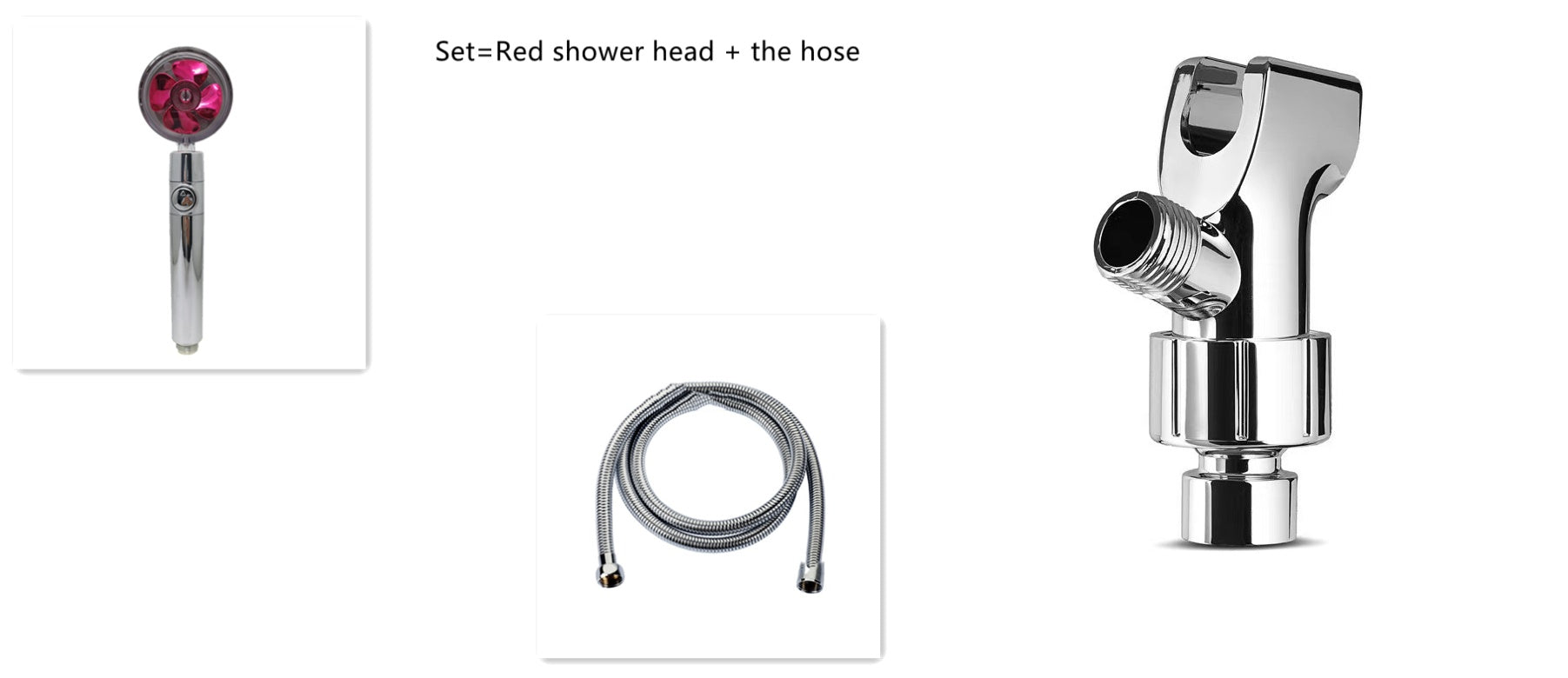 Cabezal de Ducha con Ahorro de Agua, Flujo Giratorio 360 Grados con Pequeño Ventilador, Boquilla Rociadora de Alta Presión de Lluvia de ABS, Accesorios de Baño