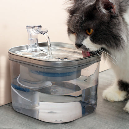 Dispensador de Agua Automático de Acero Inoxidable para Mascotas (Perro y Gato) Fuente Inteligente Accesorios para Mascotas