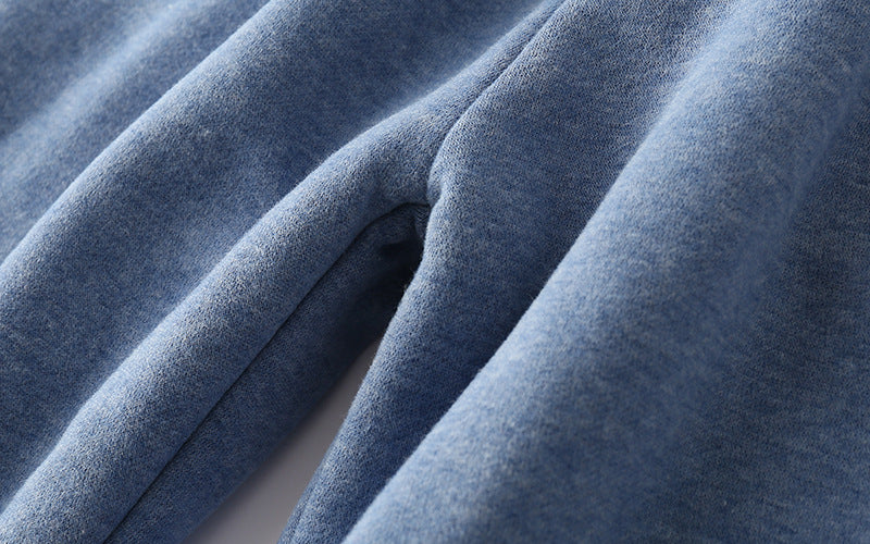 Pantalon de jogging matelassé en velours d'agneau
