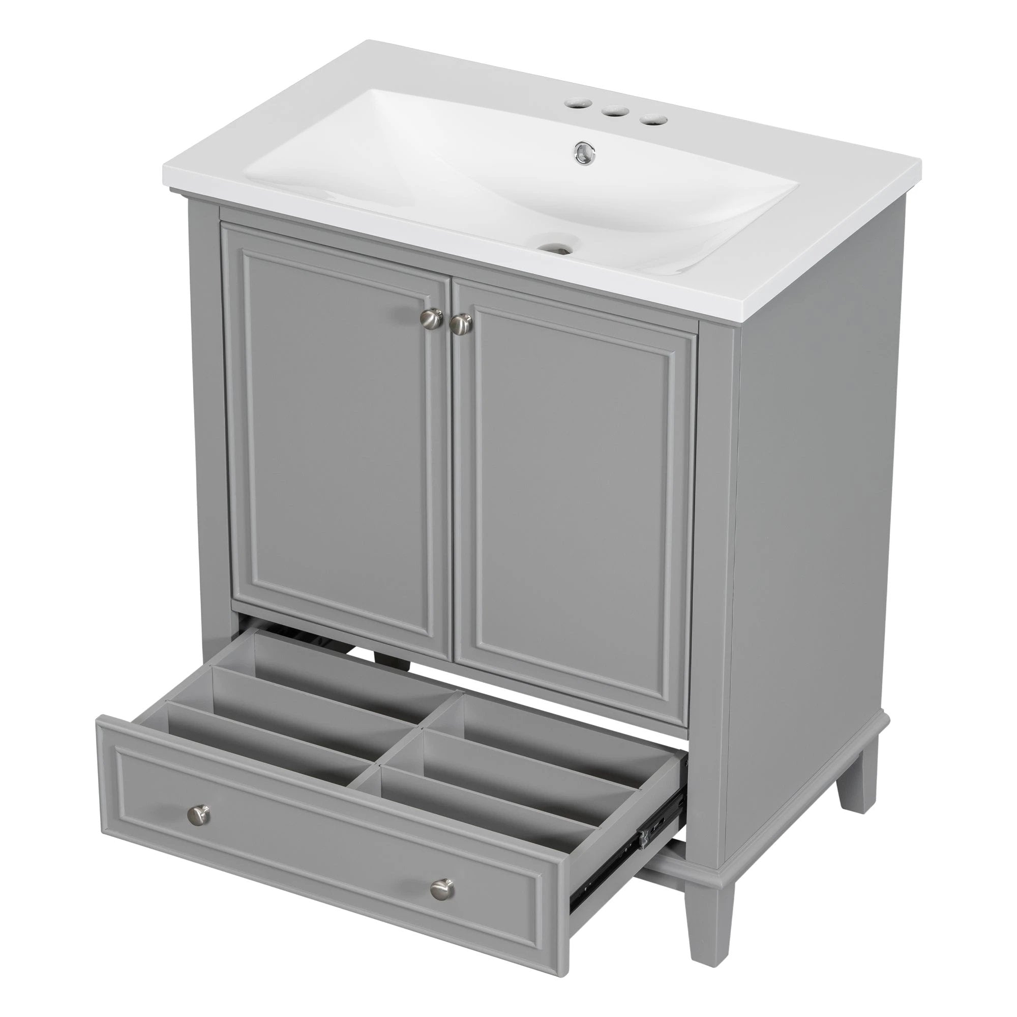 30inchgrey Bathroom Vanity with Sink by eprolo