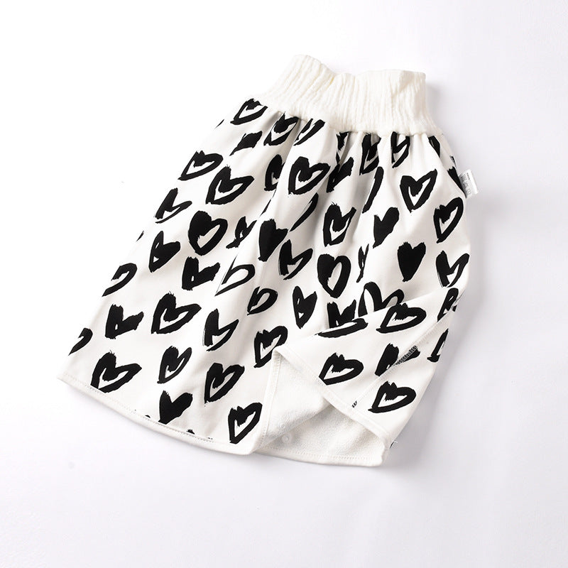 Jupe-couche bébé en coton et fibre de bambou