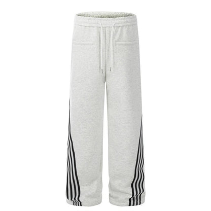 Contrast Side Striped Casual Pants by eprolo