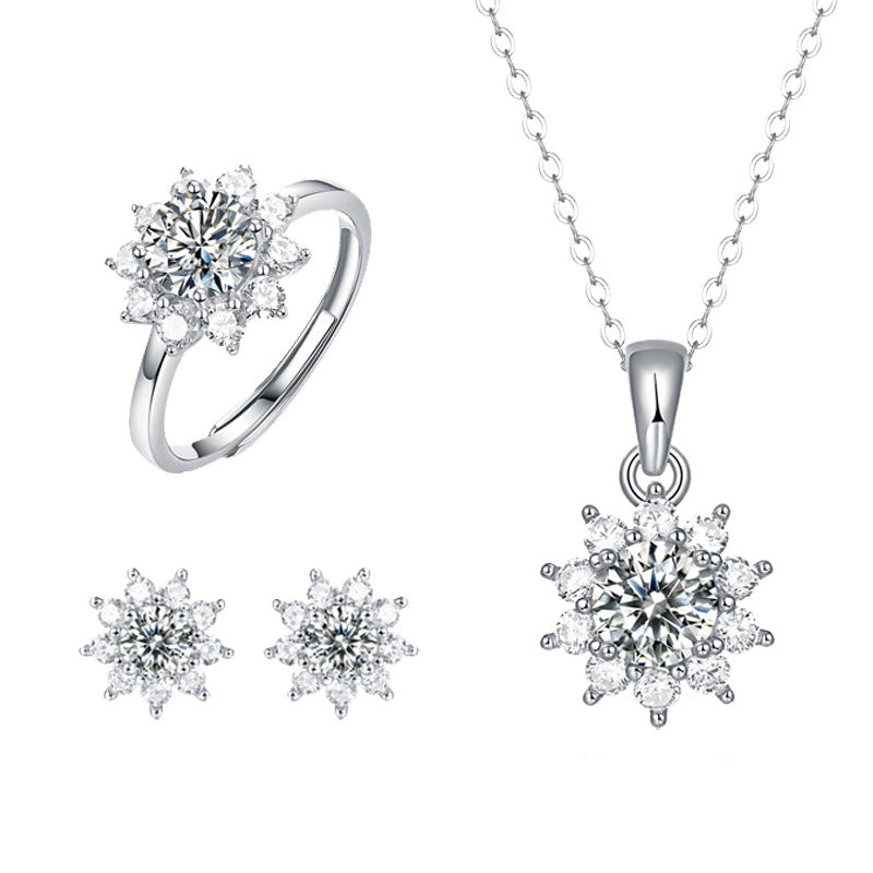 Pendentif porte-bague en argent 925, ornement de bijoux, série First Snow, collier déesse
