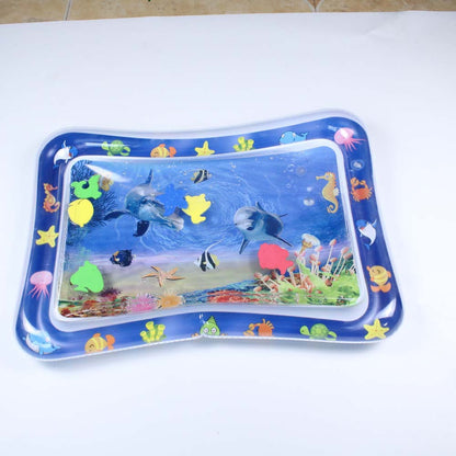 Tapis de jeu aquatique gonflable pour bébé Tortue de mer