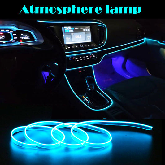Bande lumineuse LED pour voiture pour lumière de décoration de fête néon Lampe de danse de vélo Lampes de bandes USB étanches 12 V