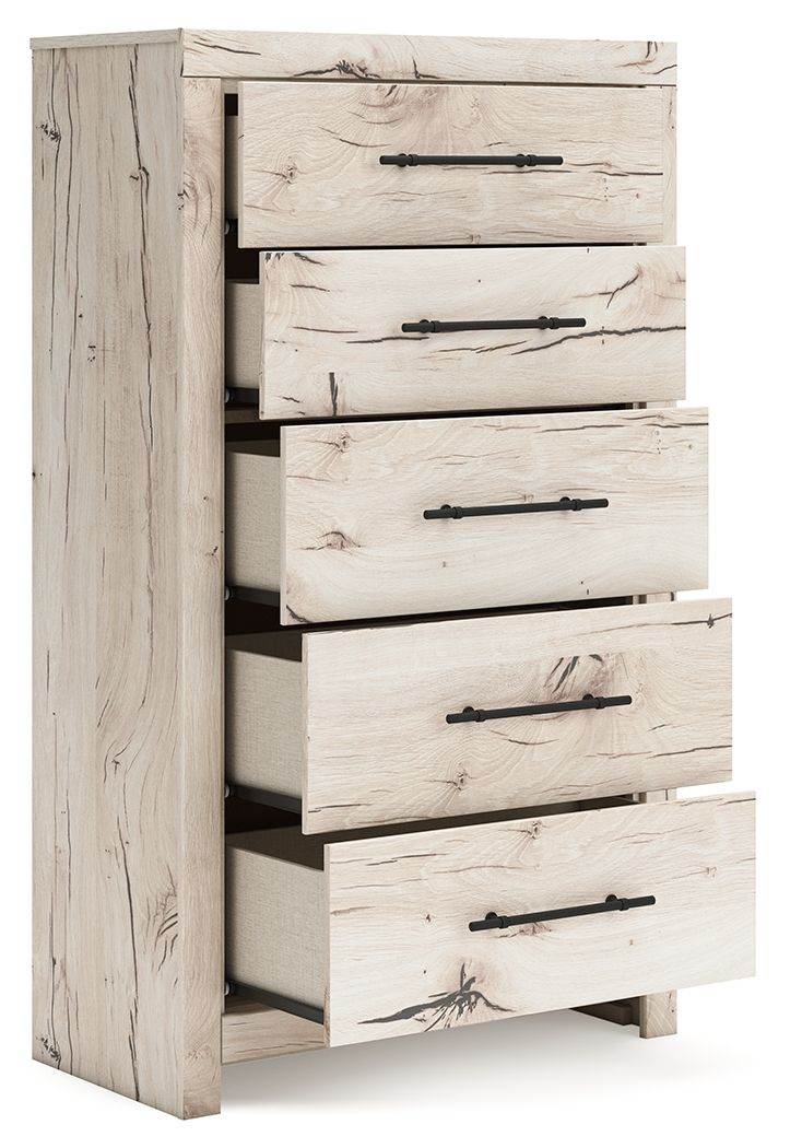 Lawroy - Five Drawer Chest - Light Natural-1