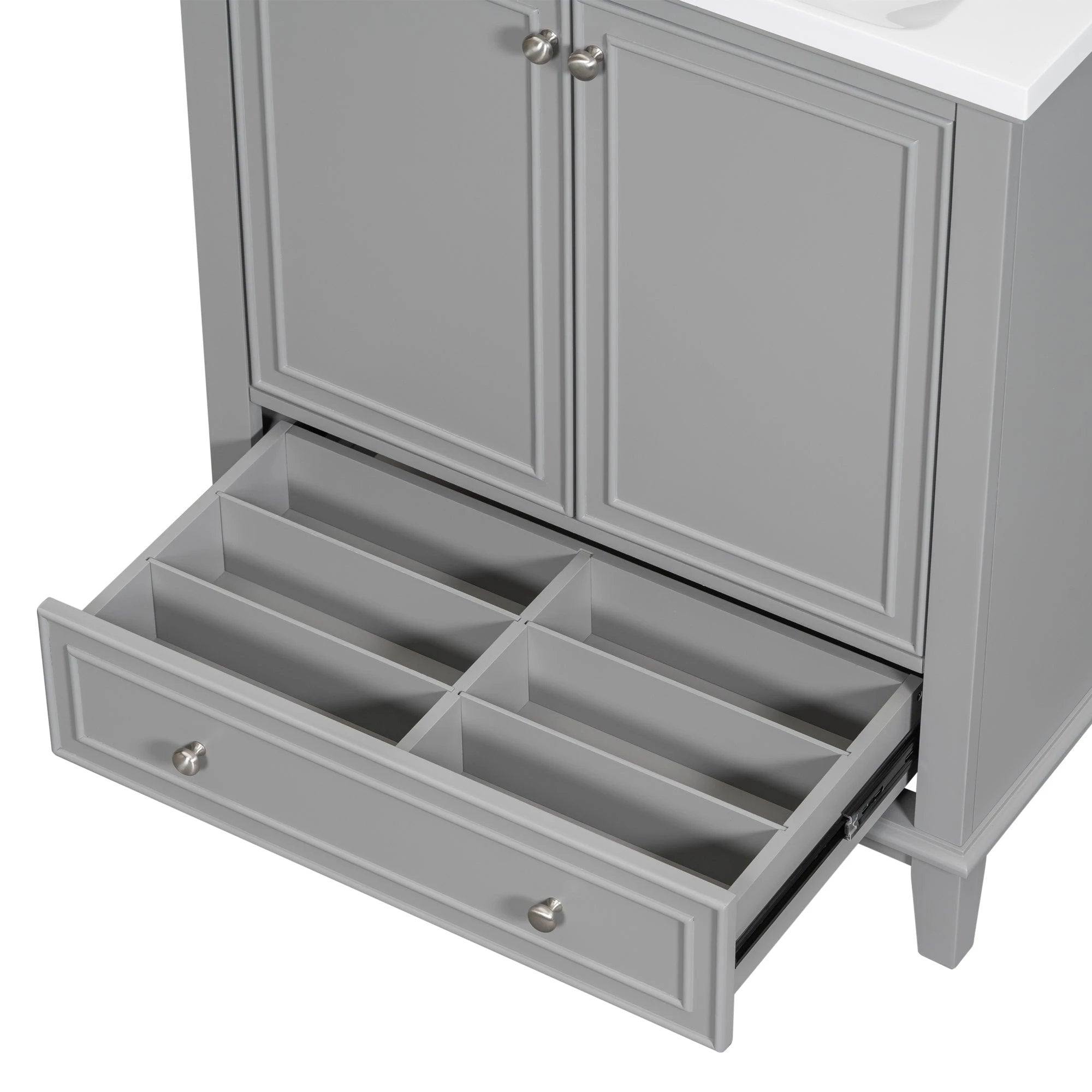 30 inch bathroom vanity no sink base only gray by eprolo
