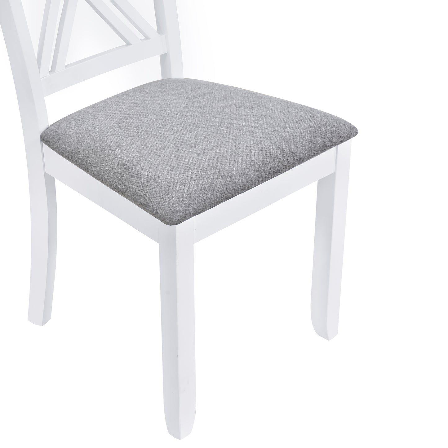 Ensemble de salle à manger 5 pièces en bois rustique minimaliste