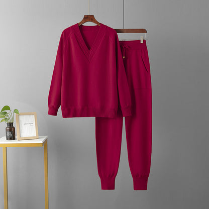 Conjunto de jersey de pico y pantalón