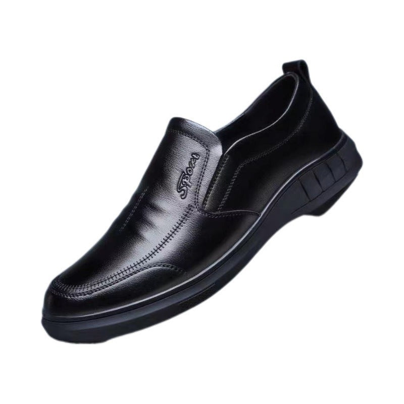 Chaussures en cuir pour hommes d'âge mûr et âgés
