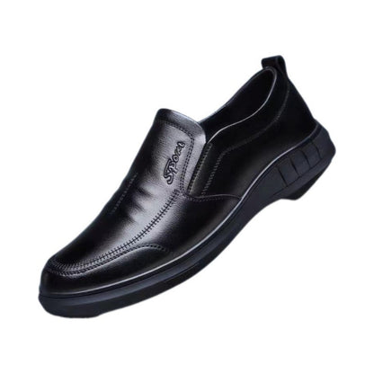 Chaussures en cuir pour hommes d'âge mûr et âgés