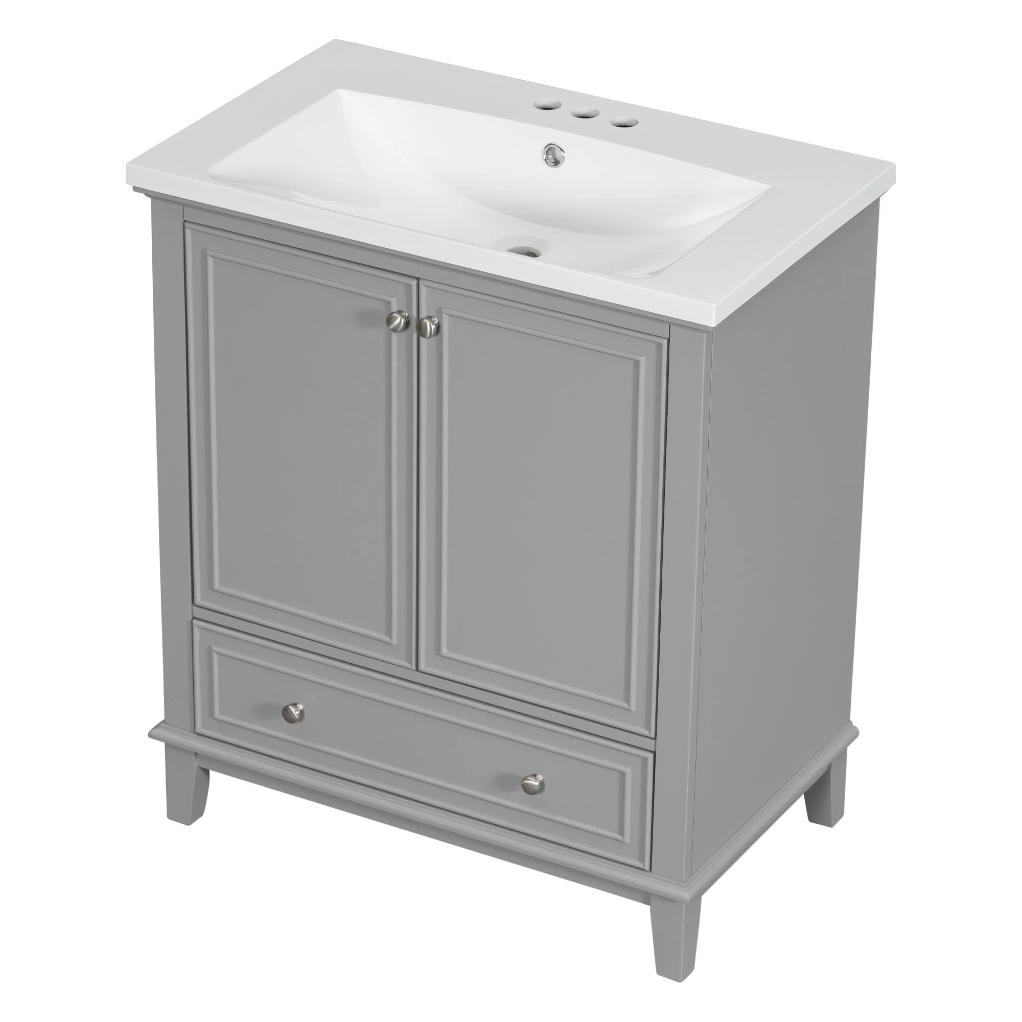 30inchgrey Bathroom Vanity with Sink by eprolo