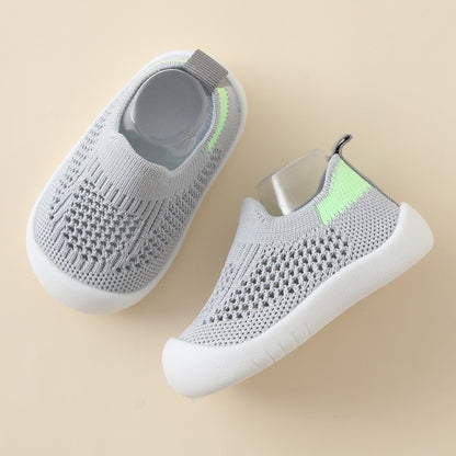 Chaussures Bébé Tout-petit Semelle Souple Antidérapantes Légères en Tissu Volant