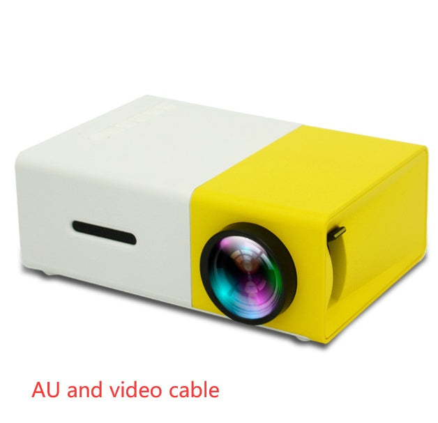 Proyector portátil 3D HD LED Cine en casa HDMI compatible con USB de audio Proyector YG300 Mini proyector