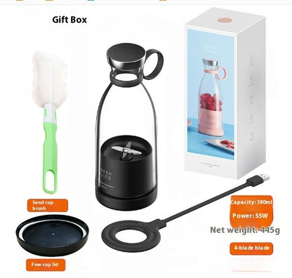 Licuadora eléctrica de 350 ml, batidora, licuadora, máquina recargable por USB, batidora portátil doméstica, vaso mezclador, kit de herramientas de cocina