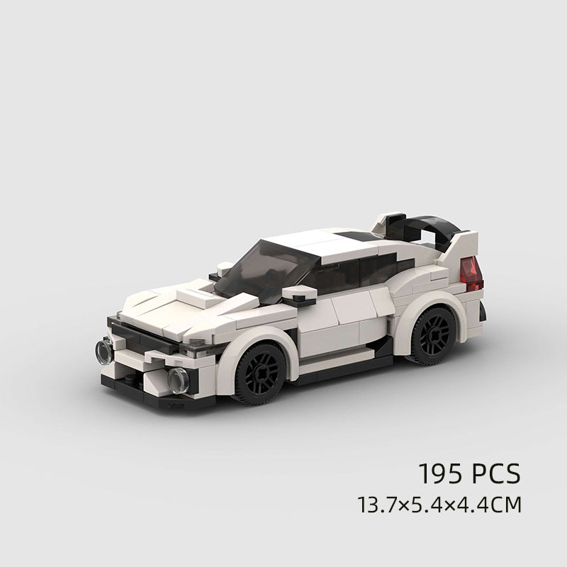 Jouets pour enfants Modèle de voiture Voiture de sport et petites briques de construction MOC Jouets éducatifs