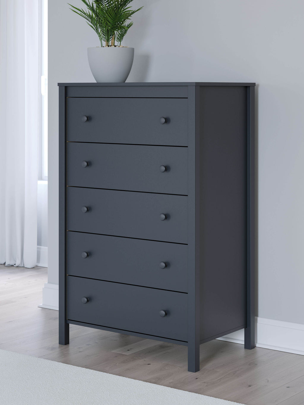 Signatue Design by Ashley Five Drawer Navy Blue Storage Chest-1