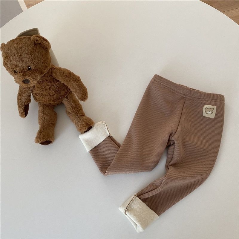 Legging fantaisie doublé polaire tout-en-un pour fille