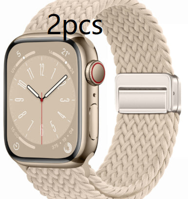 Bracelet tissé intégré à boucle magnétique