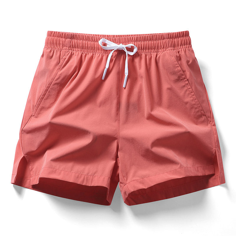 Shorts de sport fendus en soie glacée extensibles pour femmes