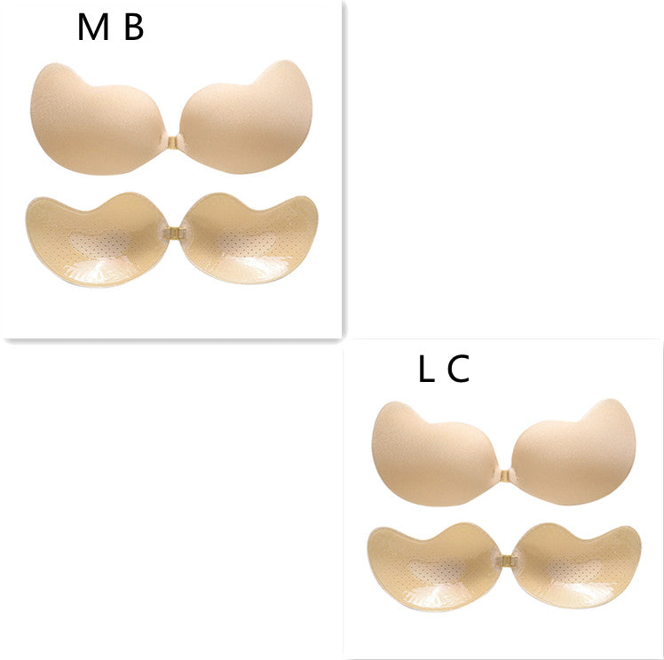 Sujetador Push Up Invisible Sujetador Sin Espalda Sin Tirantes Bralette Sin Costuras con Cierre Delantero Ropa Interior