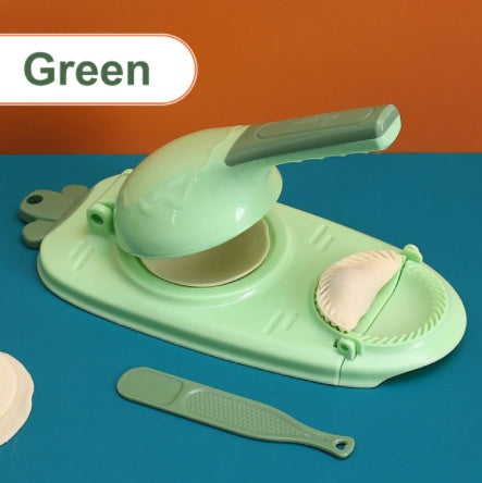 Nueva herramienta 2 en 1 para hacer dumplings de cocina, utensilio manual para hornear repostería