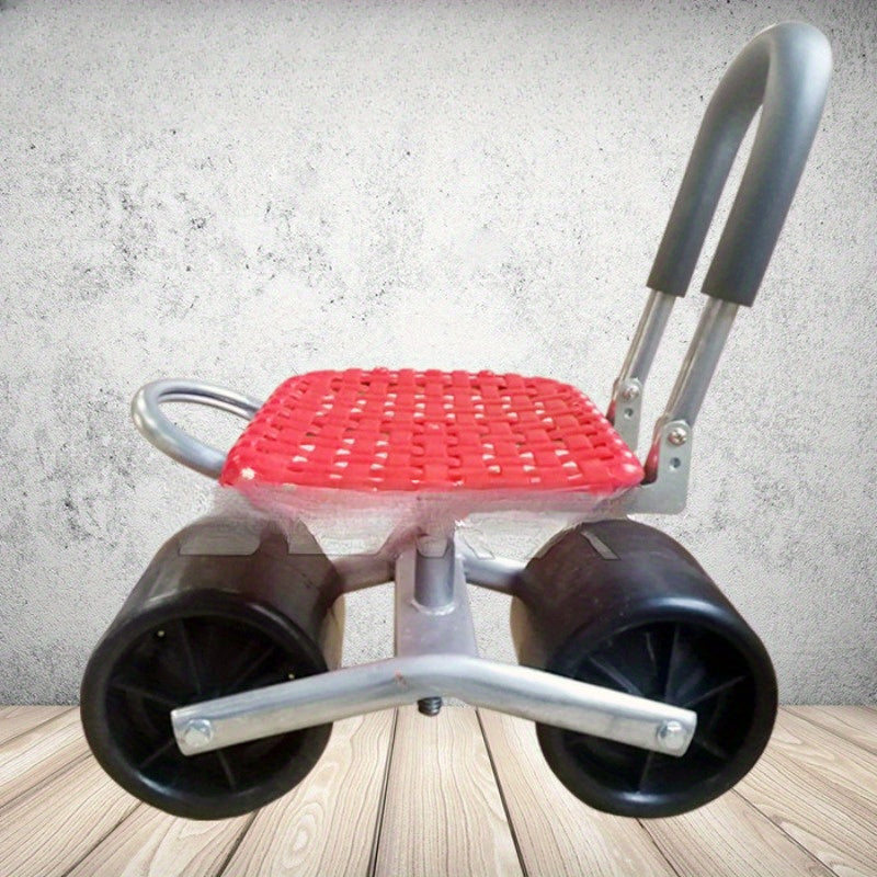 Garden Sled Cart with Two Wheels-4