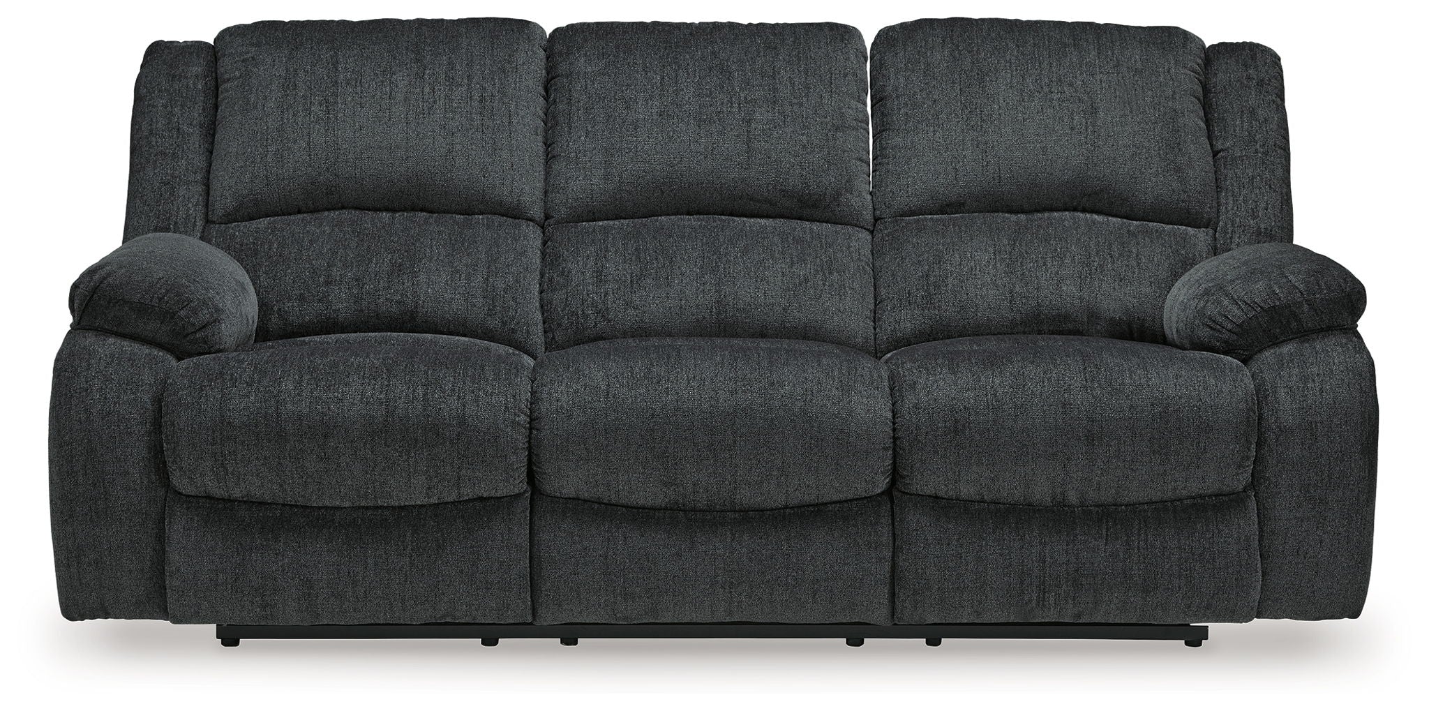 Signature Design by Ashley Draycoll Slate Gray Reclining Sofa Fabric-0