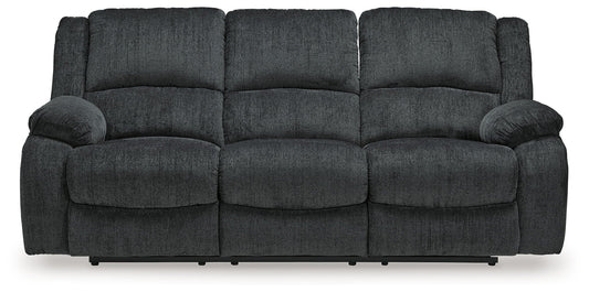 Signature Design by Ashley Draycoll Slate Gray Reclining Sofa Fabric-0