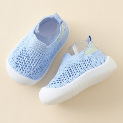 Chaussures Bébé Tout-petit Semelle Souple Antidérapantes Légères en Tissu Volant