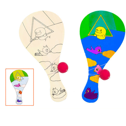 Jouet à balle créatif pour enfants, peinture faite à la main et graffiti