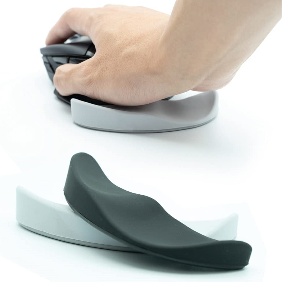 Alfombrillas de ratón ergonómicas con reposamuñecas de gel de silicona antideslizante, alfombrilla de soporte aerodinámica para ratón de ordenador para oficina, juegos y accesorios de PC