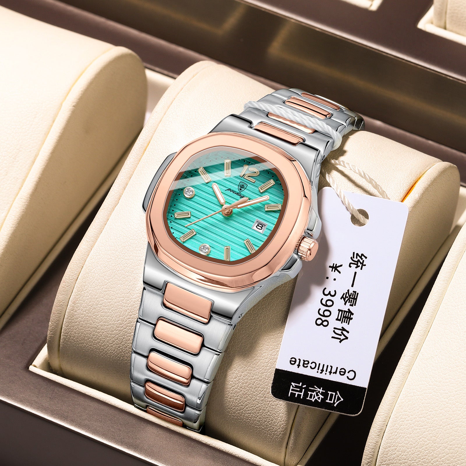 Reloj de Cuarzo Luminoso Ultrafino para Mujer