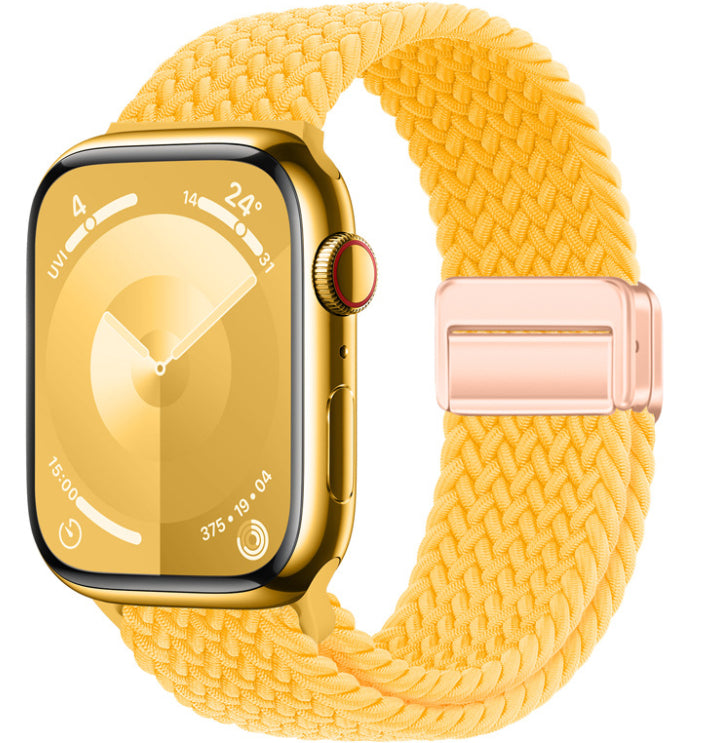 Bracelet tissé intégré à boucle magnétique
