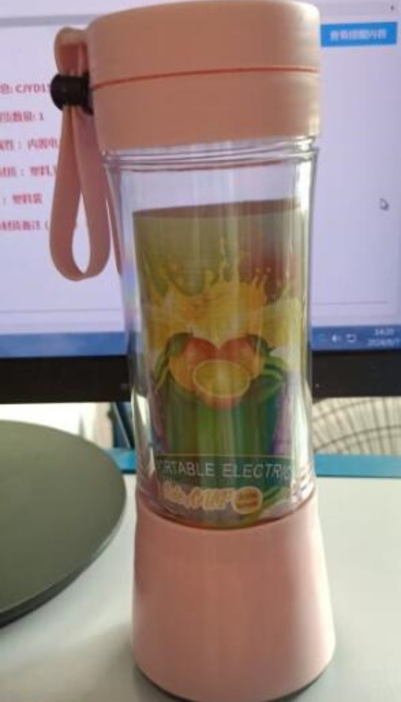 Licuadora portátil con USB recargable, mini batidora de jugo de fruta para cocina, exprimidor eléctrico simple portátil para el hogar