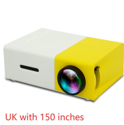 Proyector portátil 3D HD LED Cine en casa HDMI compatible con USB de audio Proyector YG300 Mini proyector